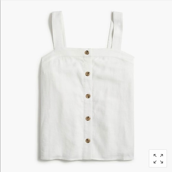 J. Crew Tops - J.Crew Linen Buttondown Tank